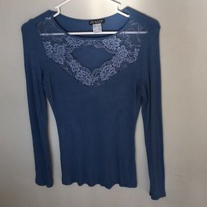 BLUE LACE VENUS TOP